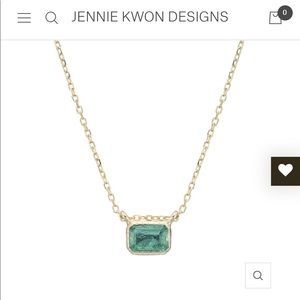 Jennie Kwon Lexi Emerald necklace